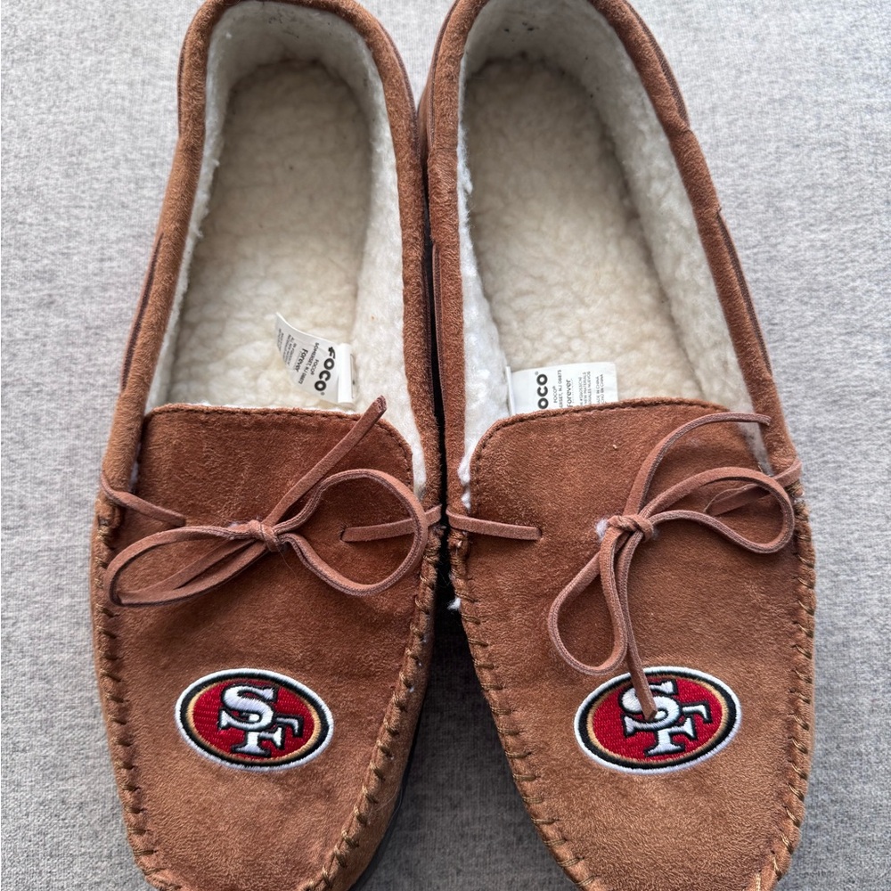 Brown Suede 49ers Slip-On Loafers